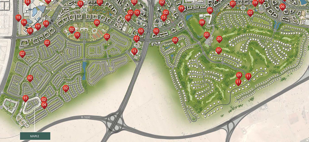 maple 3 townhouses master plan